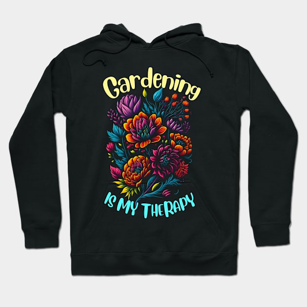 Gardening is my therapy Hoodie by T-shirt US